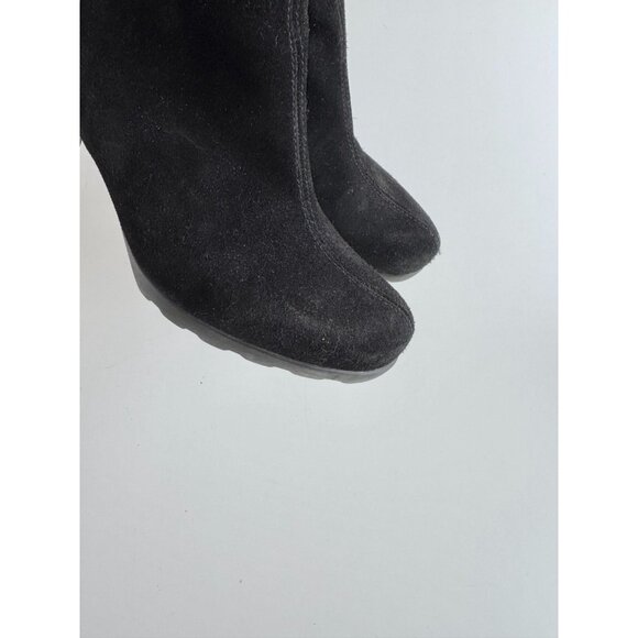 LA CANADIENNE Oliver Black Waterproof Suede Leather Booties Ankle Boots, Size 8 - Picture 4 of 14
